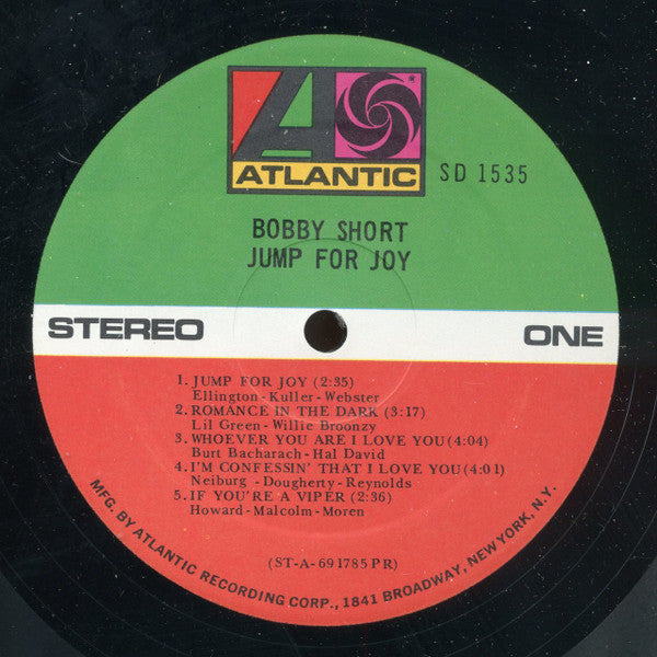 Bobby Short : Jump For Joy (LP, Album)