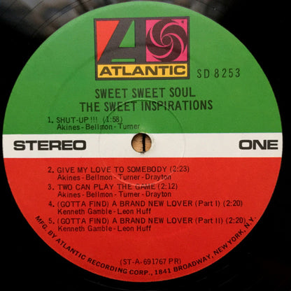 The Sweet Inspirations : Sweet Sweet Soul (LP, Album, Pre)