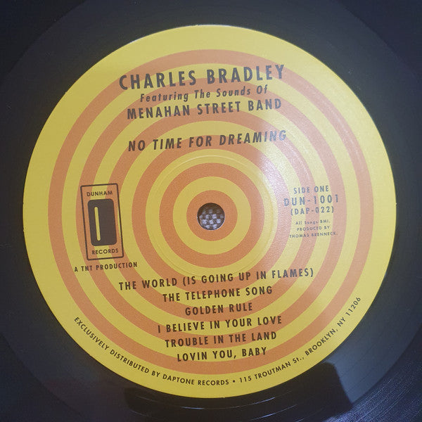 Charles Bradley Featuring The Sounds Of Menahan Street Band : No Time For Dreaming (LP, Album, RE)