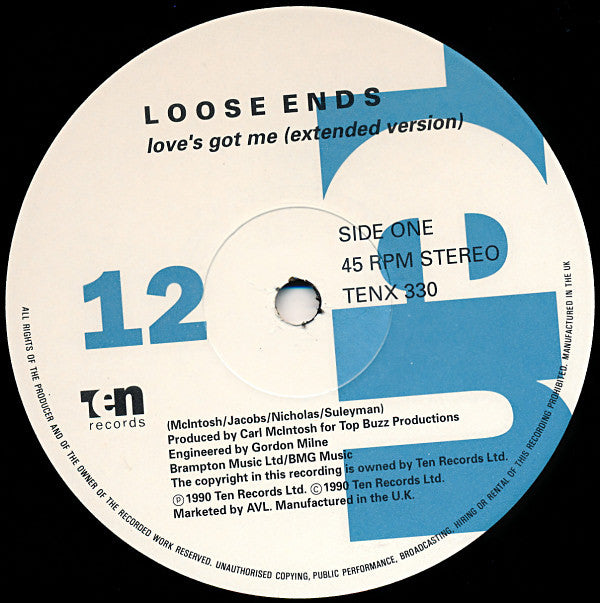 Loose Ends : Love's Got Me (12", Single)