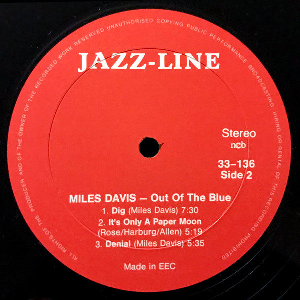 Miles Davis : Out Of The Blue (2xLP, Album, Comp, MP)