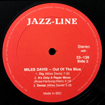 Miles Davis : Out Of The Blue (2xLP, Album, Comp, MP)
