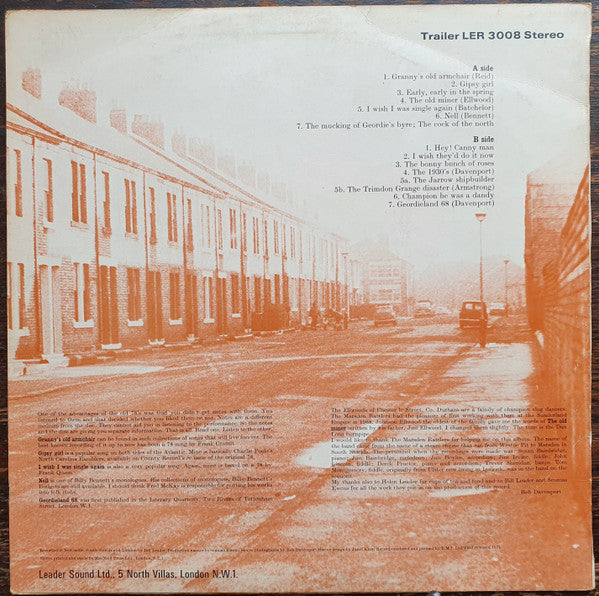 Bob Davenport and The Marsden Rattlers : Bob Davenport And The Marsden Rattlers (LP, RE, Yel)