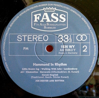 Joe Dexter And Rhythm : Hammond In Rhythm (LP)