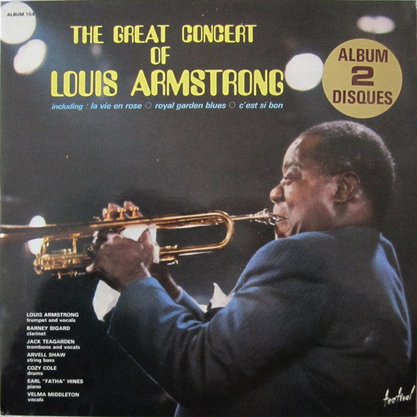 Louis Armstrong : The Great Concert Of Louis Armstrong (2xLP, Gat)