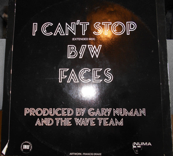 Gary Numan : I Can't Stop (12", Single)