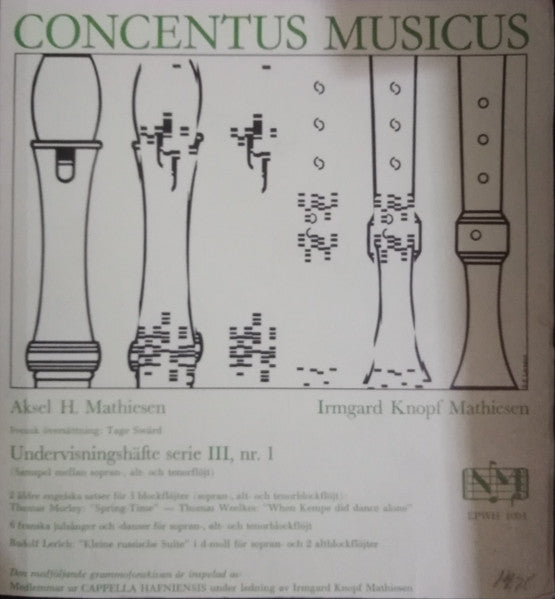 Musicus Concentus : Serie III NR.1 (7")