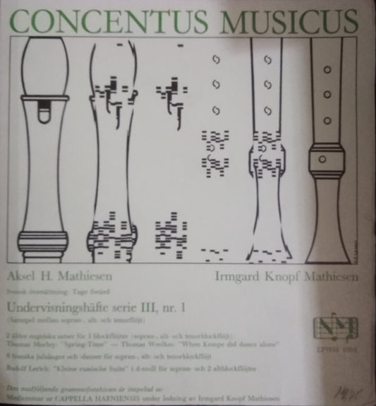 Musicus Concentus : Serie III NR.1 (7")