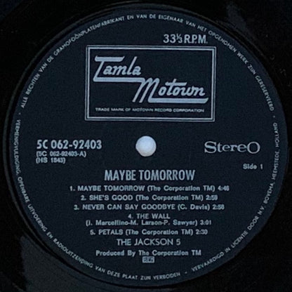 The Jackson 5 : Maybe Tomorrow (LP, Album)
