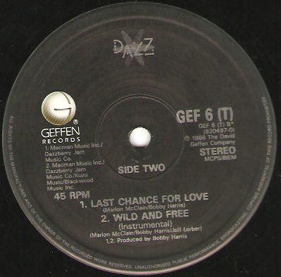 Dazz Band : Wild And Free (12")