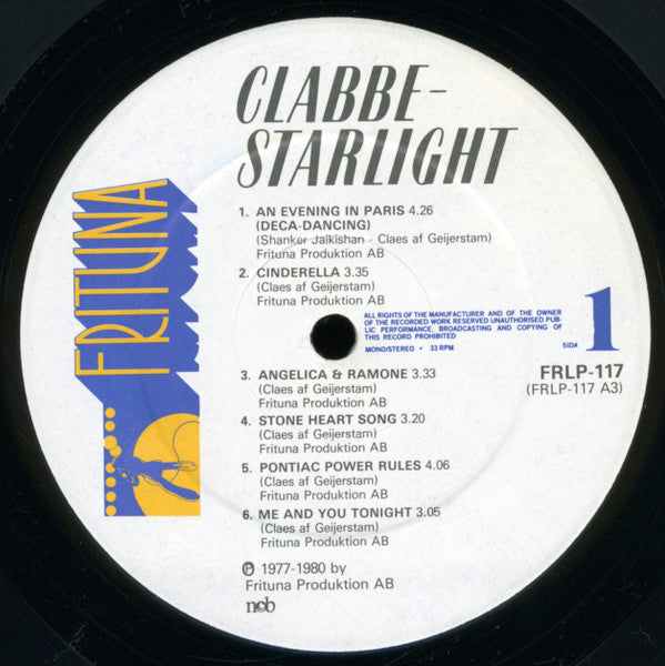 Clabbe : Starlight (LP, Album)