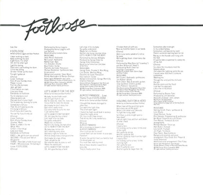 Various : Footloose (Original Soundtrack Of The Paramount Motion Picture) (LP, Album)