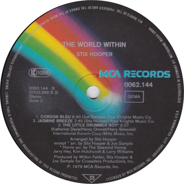 "Stix" Hooper : The World Within (LP, Album)