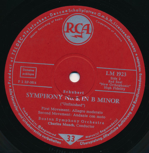 Ludwig Van Beethoven, Franz Schubert : Beethoven - Fünfte Symphonie / Schubert - Unvollendete (LP, Album, Mono, RE)