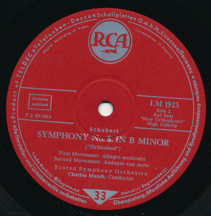 Ludwig Van Beethoven, Franz Schubert : Beethoven - Fünfte Symphonie / Schubert - Unvollendete (LP, Album, Mono, RE)