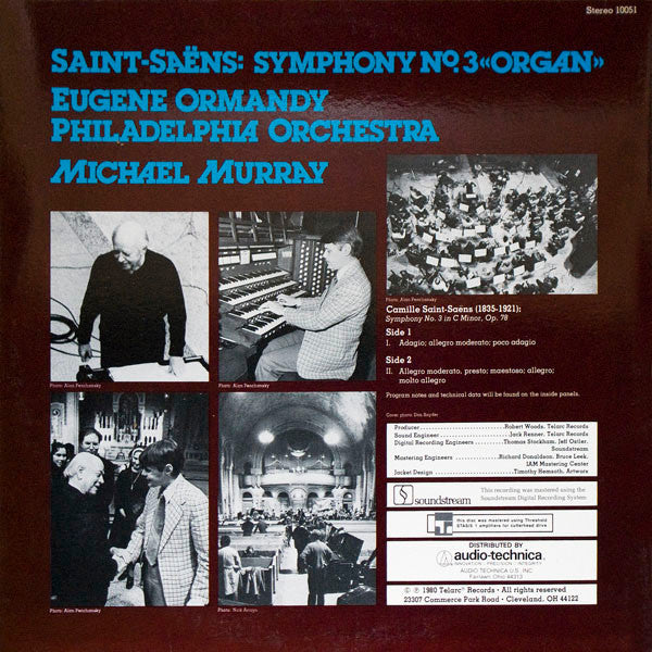 Camille Saint-Saëns, The Philadelphia Orchestra, Eugene Ormandy, Michael Murray (4) : Symphony No. 3 In C Minor, Op. 78 "Organ" (LP, Album)