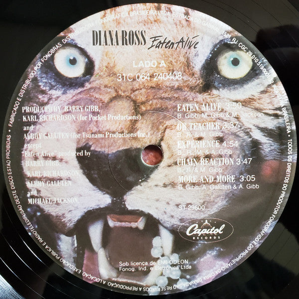 Diana Ross : Eaten Alive (LP, Album)