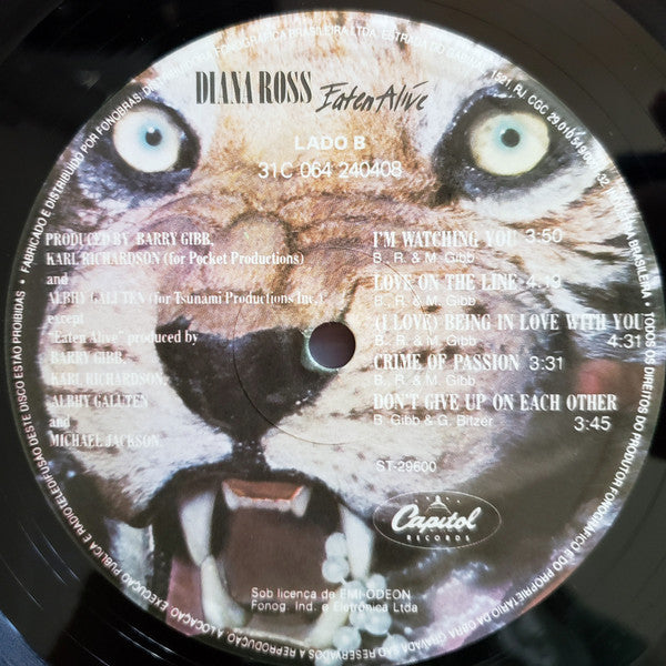 Diana Ross : Eaten Alive (LP, Album)