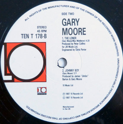 Gary Moore : The Loner (12", Single, Ltd)