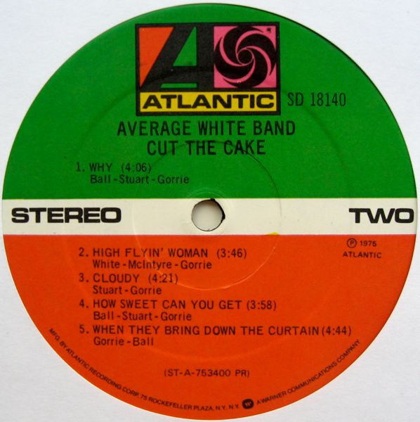 Average White Band : Cut The Cake (LP, Album, PR )