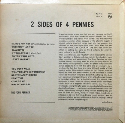 The Four Pennies : 2 Sides Of 4 Pennies (LP, Album)
