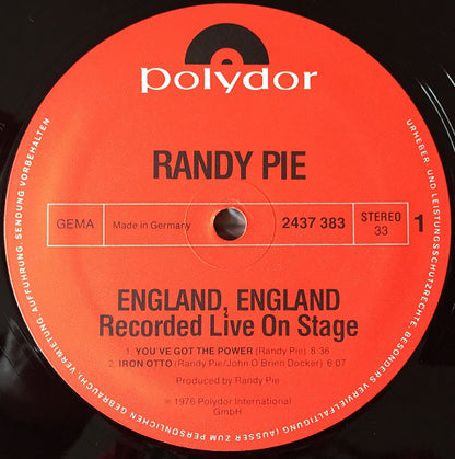 Randy Pie : England, England (2xLP, Album)