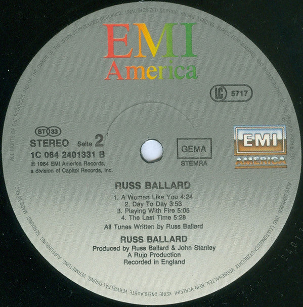 Russ Ballard : Russ Ballard (LP, Album)