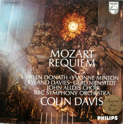 Wolfgang Amadeus Mozart • Helen Donath • Yvonne Minton • Ryland Davies • Gerd Nienstedt • John Alldis Choir • BBC Symphony Orchestra • Sir Colin Davis : Requiem (LP)