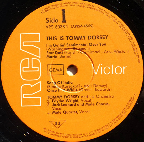 Tommy Dorsey And His Orchestra : This Is Tommy Dorsey (2xLP, Album, Comp)