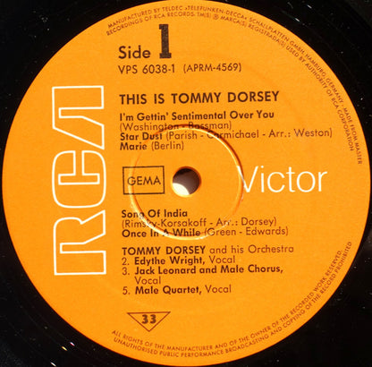 Tommy Dorsey And His Orchestra : This Is Tommy Dorsey (2xLP, Album, Comp)