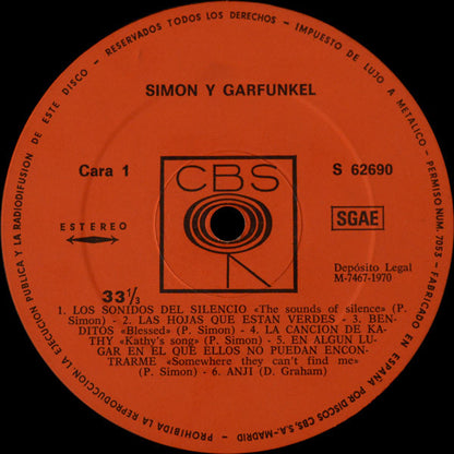 Simon & Garfunkel : Sounds Of Silence (LP, Album)
