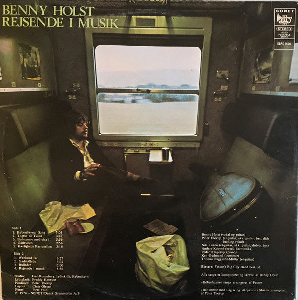 Benny Holst : Rejsende I Musik (LP, Album, RE)