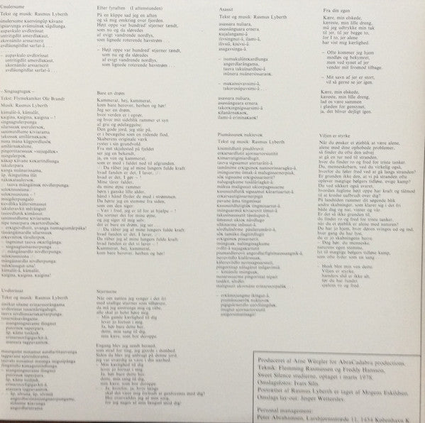 Rasmus Lyberth : PiumássuseK Nukiuvok / Viljen Er Styrke (LP, Album, Gat)