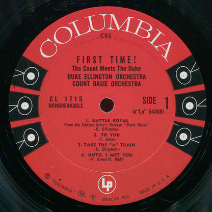 Duke Ellington And Count Basie : First Time! The Count Meets The Duke (LP, Album, Mono)