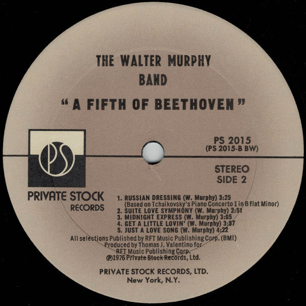 Walter Murphy & The Big Apple Band : A Fifth Of Beethoven (LP, Album, Bes)