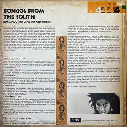 Edmundo Ros & His Orchestra : Bongos From The  South (LP, Album)