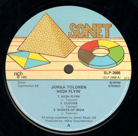 Jukka Tolonen : High Flyin' (LP, Album, Gat)