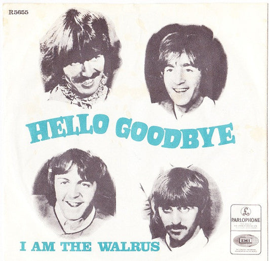 The Beatles : Hello, Goodbye (7", Single, Pus)