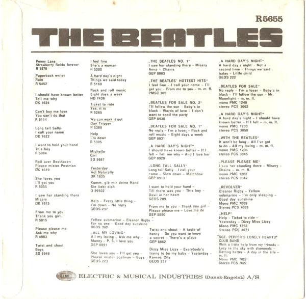 The Beatles : Hello, Goodbye (7", Single, Pus)