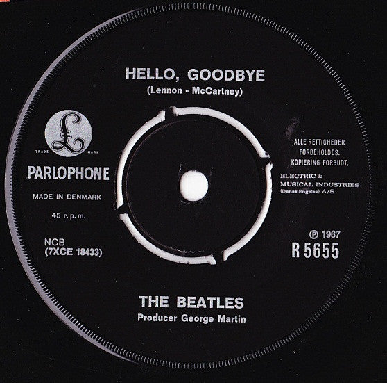 The Beatles : Hello, Goodbye (7", Single, Pus)
