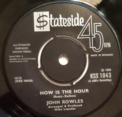 John Rowles : If I Only Had Time (7", Single)