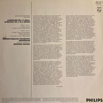 Anton Bruckner, Concertgebouworkest, Bernard Haitink : Symphonie Nr.2 C-Moll = In C Minor (LP, RE, Red)