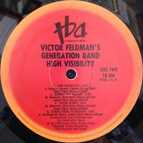 Victor Feldman's Generation Band : High Visibility (LP, Album)