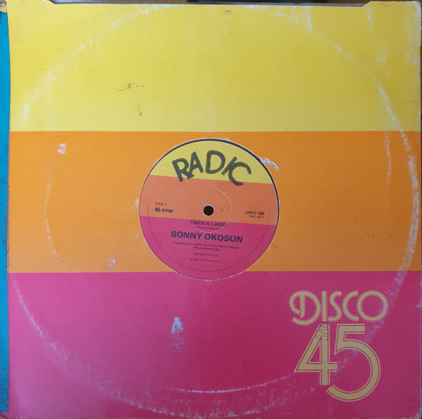 Sonny Okosun : Fire In Soweto - Papa's Land (12")