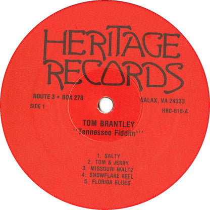 Tom Brantley (2) : Tennessee Fiddlin' (LP, Album)