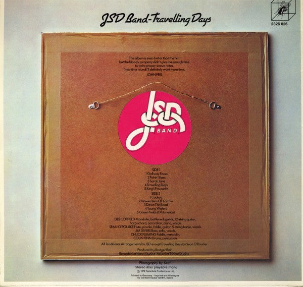 J.S.D. Band : Travelling Days (LP, Album)