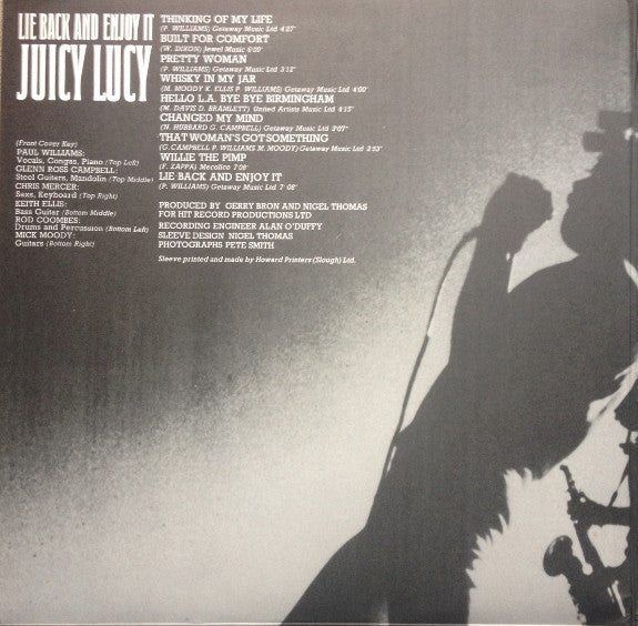 Juicy Lucy : Lie Back And Enjoy It (LP, Album)