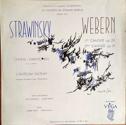 Igor Stravinsky / Anton Webern - Robert Craft / Pierre Boulez : Les Concerts Du Domaine Musical (Saison 1957) (LP)