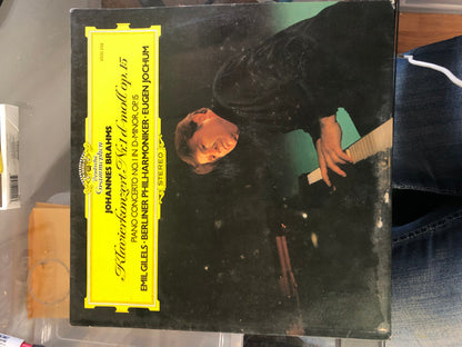 Johannes Brahms – Emil Gilels · Berliner Philharmoniker · Eugen Jochum : Klavierkonzert Nr. 1 d-moll Op. 15 (LP, Gat)