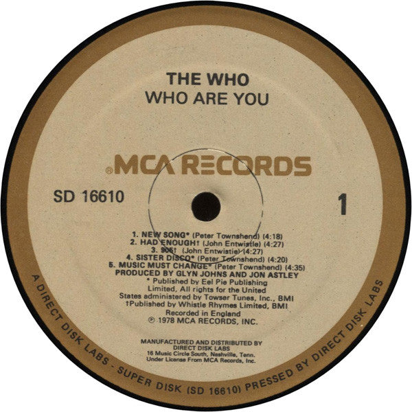 The Who : Who Are You (LP, Album, RE)